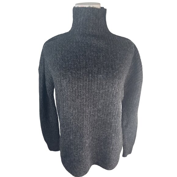 2/$30 Amuse Society Womens XS Charcoal Gray Turtleneck Sweater Dolman Sleeve - Picture 1 of 16